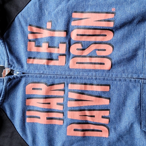 Harley Davidson NWOT Youth Zip Up Hooded Sweatshirt - Picture 2 of 6